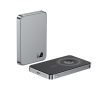 F20 mágneses PowerBank 10 000 mAh – iPhone, Apple Watch és AirPods készülékekhez, szürke