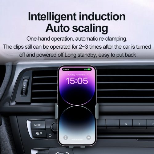 OJD-103 vezeték nélküli autós gyorstöltő 