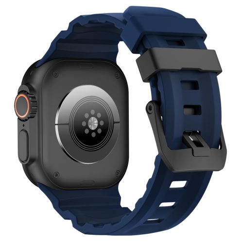 SteelActive Sport sötétkék Apple Watch szilikon szíj fekete csattal