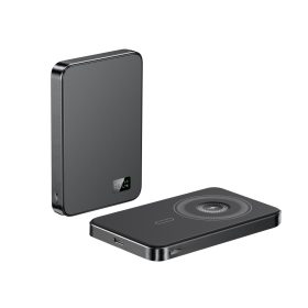   F20 mágneses PowerBank 10 000 mAh – iPhone, Apple Watch és AirPods készülékekhez, fekete