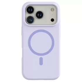 Lila MagSafe kompatibilis iPhone 17 Pro Max szilikon tok