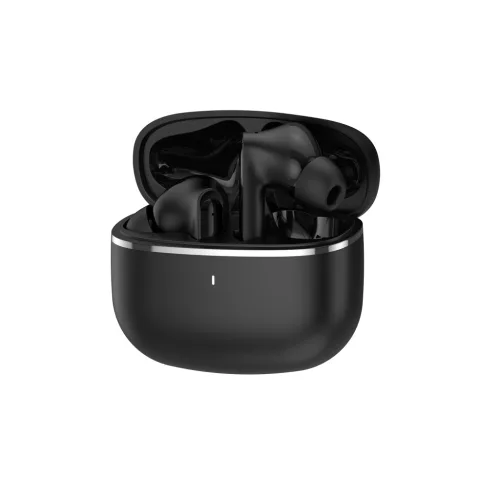 WiWU T28 ENC Bluetooth fülhallgató, kétmikrofonos zajszűréssel és mély basszussal - fekete