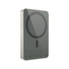 W36 10000mAh MagSafe kompatibilis PowerBank, titánszürke színű