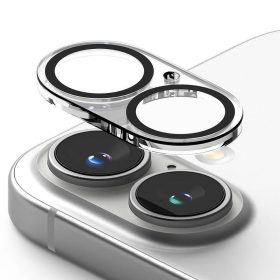   Átlátszó kameralencse védő üvegfólia - iPhone 16 / iPhone 16 Plus