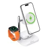 E39 Qi2.2 32,5W 4 az 1-ben vezeték nélküli töltőállomás állítható éjszakai fénnyel - iPhone, Airpods és Apple Watch készülékekhez