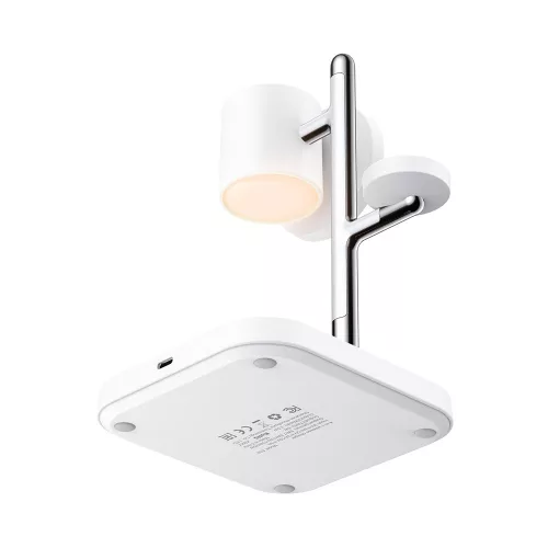 E39 Qi2.2 32,5W 4 az 1-ben vezeték nélküli töltőállomás állítható éjszakai fénnyel - iPhone, Airpods és Apple Watch készülékekhez