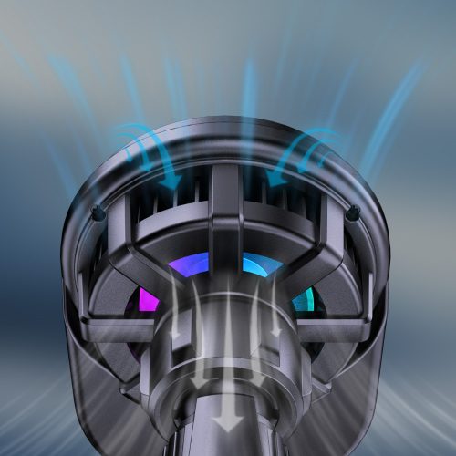 K6 Qi2.2 25W vezeték nélküli MagSafe kompatibilis autós gyorstöltő beépített hűtőventilátorral