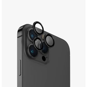   Sötétszürke kameravédő lencse applikátorral - iPhone 13 Pro / iPhone 13 Pro Max