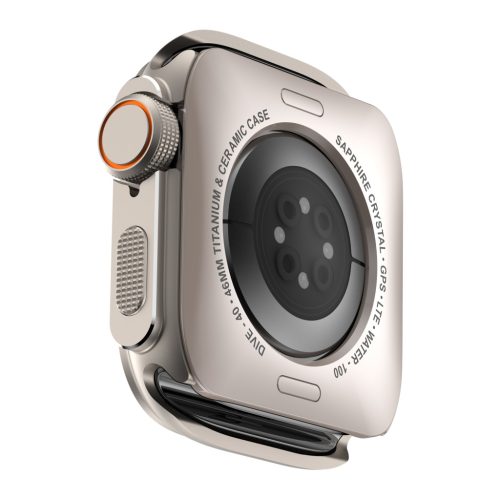 Apple Watch TitanShield Ultra fém védőkeret 46mm – natúr titán