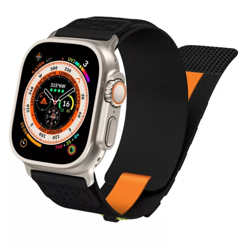 Apple Watch fekete tactical szövet szíj