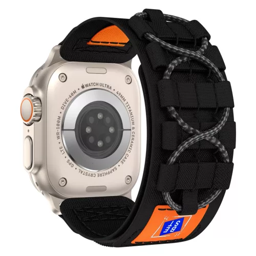 Apple Watch fekete tactical szövet szíj