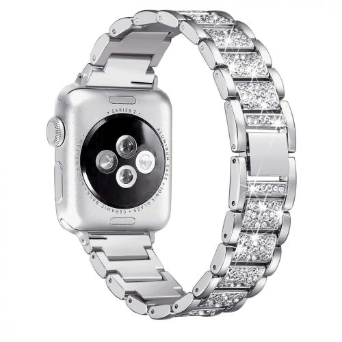 Apple Watch ezüst diamond fémszíj