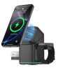 V23 NeoDock Smart 3 az 1-ben forgatható vezeték nélküli töltőállomás iPhone, Apple Watch és Airpods készülékekhez