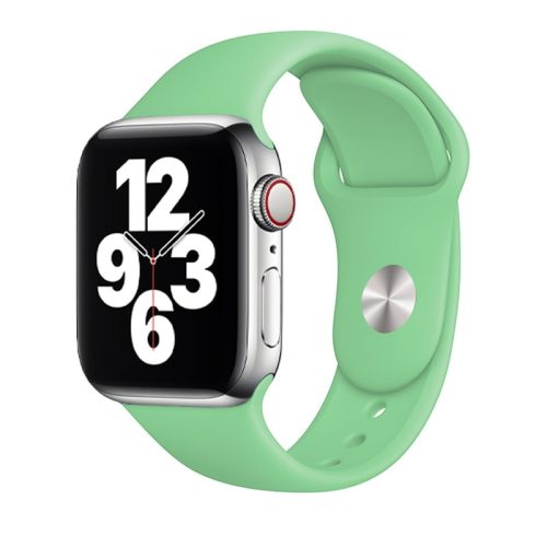 Apple Watch halványzöld szilikon szíj