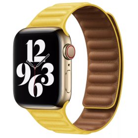 Apple Watch kanári sárga bőrpánt