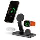 T8 22.5W MagSafe kompatibilis vezeték nélküli töltőállomás iPhone, Apple Watch és Airpods készülékekhez