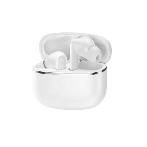 WiWU T28 ENC Bluetooth fülhallgató, kétmikrofonos zajszűréssel és mély basszussal - fehér