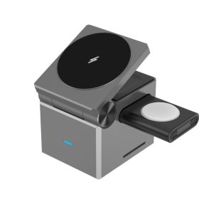   W16 Cube 15W vezeték nélküli MagSafe töltőállomás iPhone, Apple Watch és Airpods készülékekhez