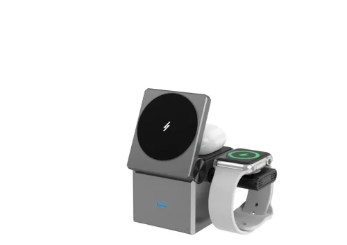 W16 Cube 15W vezeték nélküli MagSafe töltőállomás iPhone, Apple Watch és Airpods készülékekhez