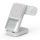 S1 MagTime töltőállomás iPhone, Apple Watch és Airpods készülékekhez, óra funkcióval, fehér