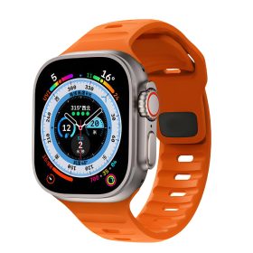 Apple Watch narancssárga szilikon sportpánt