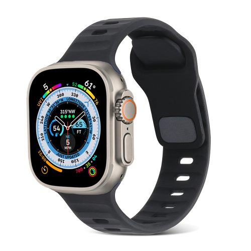 Apple Watch fekete szilikon sportpánt