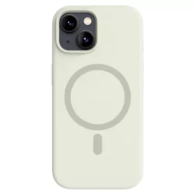 Antik fehér MagSafe kompatibilis iPhone 13 szilikon tok