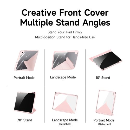 Magi Series fekete tok iPad Air 11" (2024/2025/2026) / iPad Air 4/5 10,9" készülékhez – Apple Pencil tartóval, Auto Sleep/Wake funkcióval