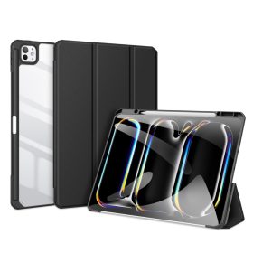   Toby Series fekete tok iPad Pro 13" (2024/2025) készülékhez – Apple Pencil tartóval, Auto Sleep/Wake funkcióval