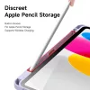 Magi Series rózsaszín tok iPad 7/8/9 10,2" készülékhez – Apple Pencil tartóval, Auto Sleep/Wake funkcióval