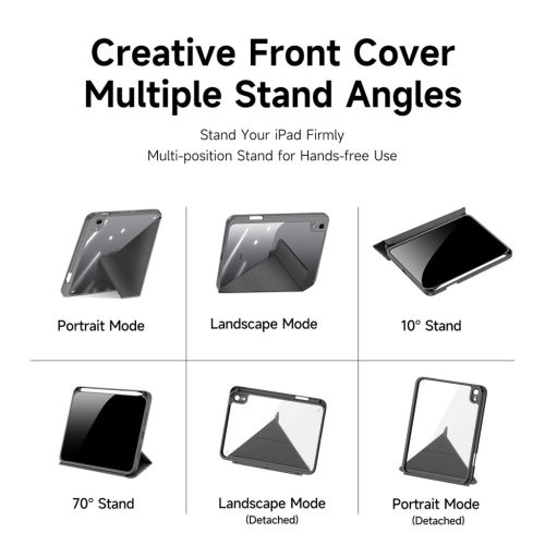 Magi Series fekete tok iPad mini 6/7 8,3" készülékhez – Apple Pencil tartóval, Auto Sleep/Wake funkcióval