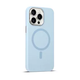   Világoskék MagSafe kompatibilis iPhone 16 Plus szilikon tok