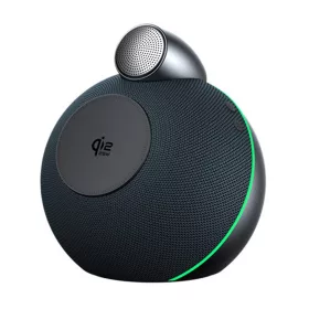   X16 Qi2.2 25W mágneses töltőállomás iPhone-hoz, AirPodshoz és Apple Watchhoz Bluetooth hangszóróval és hangulatfénnyel – fekete