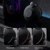 X16 Qi2.2 25W mágneses töltőállomás iPhone-hoz, AirPodshoz és Apple Watchhoz Bluetooth hangszóróval és hangulatfénnyel – fekete