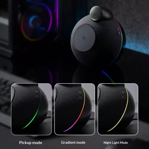 X16 Qi2.2 25W mágneses töltőállomás iPhone-hoz, AirPodshoz és Apple Watchhoz Bluetooth hangszóróval és hangulatfénnyel – fekete