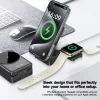 W25 15W 3 az 1-ben vezeték nélküli töltőállomás iPhone, Apple Watch és Airpods készülékekhez