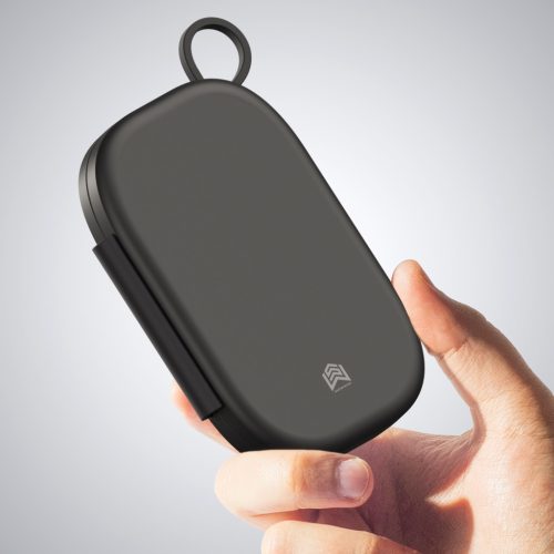 T5 töltőállomás iPhone, Apple Watch és Airpods készülékekhez LED világítással, fekete