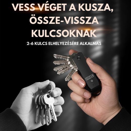 Air Key okos kulcstartó – Szürke, beépített Apple Find My lokátorral