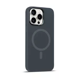   Éjfekete MagSafe kompatibilis iPhone 14 Pro Max szilikon tok