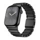 Magnetix fekete Apple Watch fémszíj (mágneses csattal)