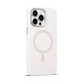 Fehér MagSafe kompatibilis iPhone 14 szilikon tok