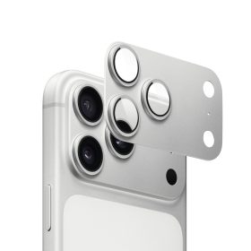   Armor kameralencse és kamerasziget védő iPhone 17 Pro Max (6.9") – alumínium + üveg (ezüst)