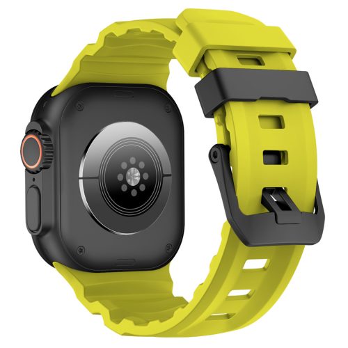 SteelActive Sport zöld Apple Watch szilikon szíj fekete csattal