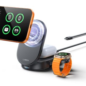   MagFold Qi2.2 25W 3-in-1 töltőállomás iPhone, Apple Watch és Airpods készülékekhez