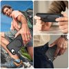 MagnoFold fekete MagSafe kompatibilis iPhone 16e védőtok kihajtható gyűrűvel