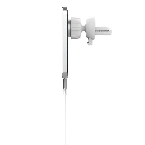 X16 mágneses autós vezeték nélküli töltő – 15W – szellőzőrácsra – fehér