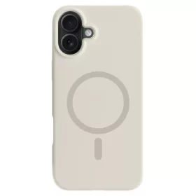 Antik fehér MagSafe kompatibilis iPhone 16 szilikon tok