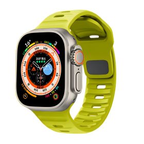Apple Watch neonzöld szilikon sportpánt