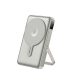 W27 10000mAh MagSafe kompatibilis PowerBank iPhone és Apple Watch készülékekhez, titánszürke