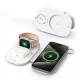 T5 töltőállomás iPhone, Apple Watch és Airpods készülékekhez LED világítással, fehér